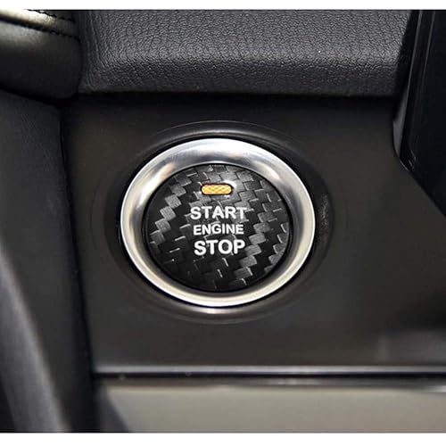Miniatura 2 de Cubierta de botón de arranque del motor de fibra de carbono para Mazda 3 Axela CX-3 CX-4 CX-5 CX-8 MX-5 Accesorios