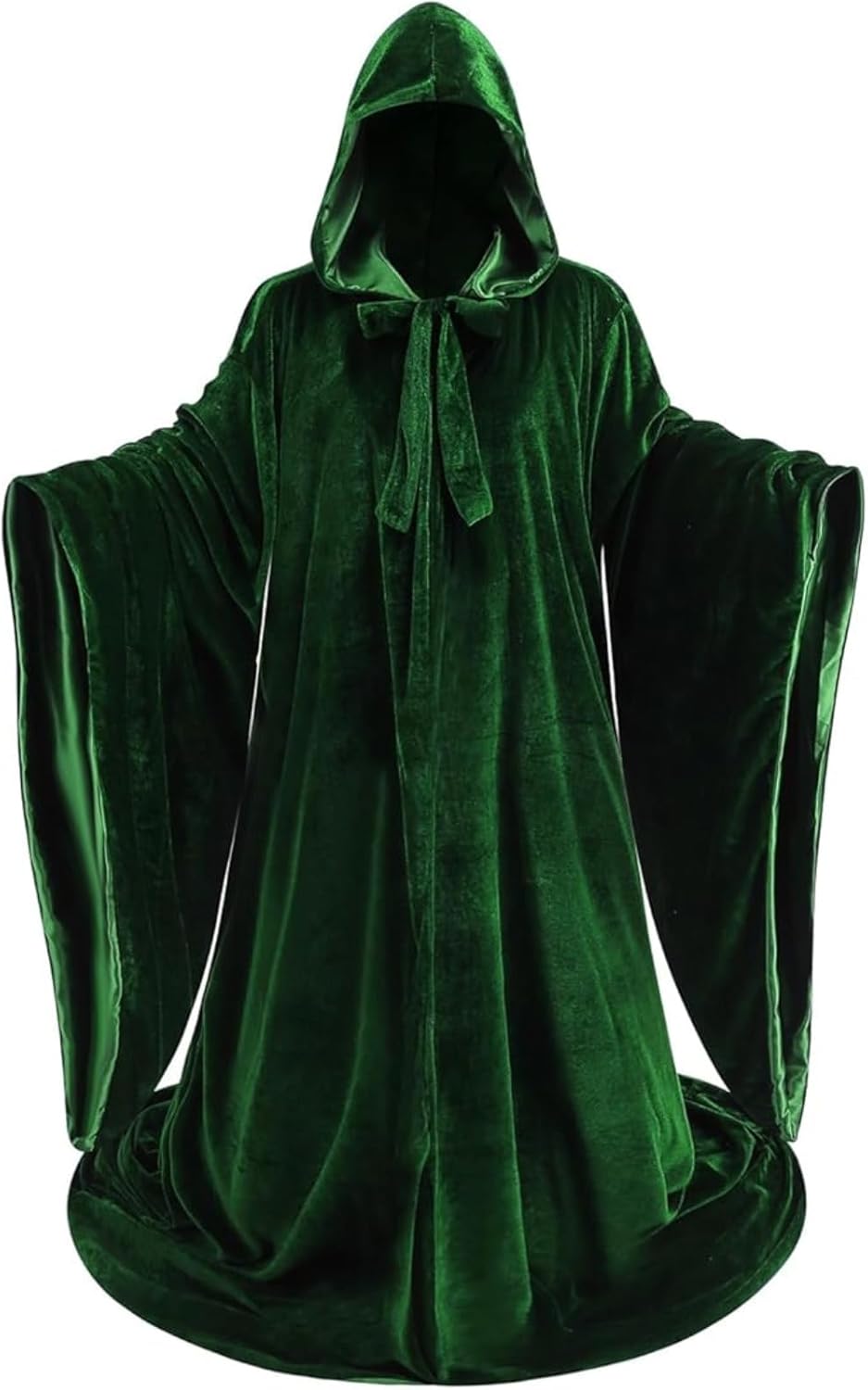 Colorful House Unisex Deluxe Full Length Hooded Wizard Cape Velvet and Stain Double Deck Cloak Halloween Cosplay