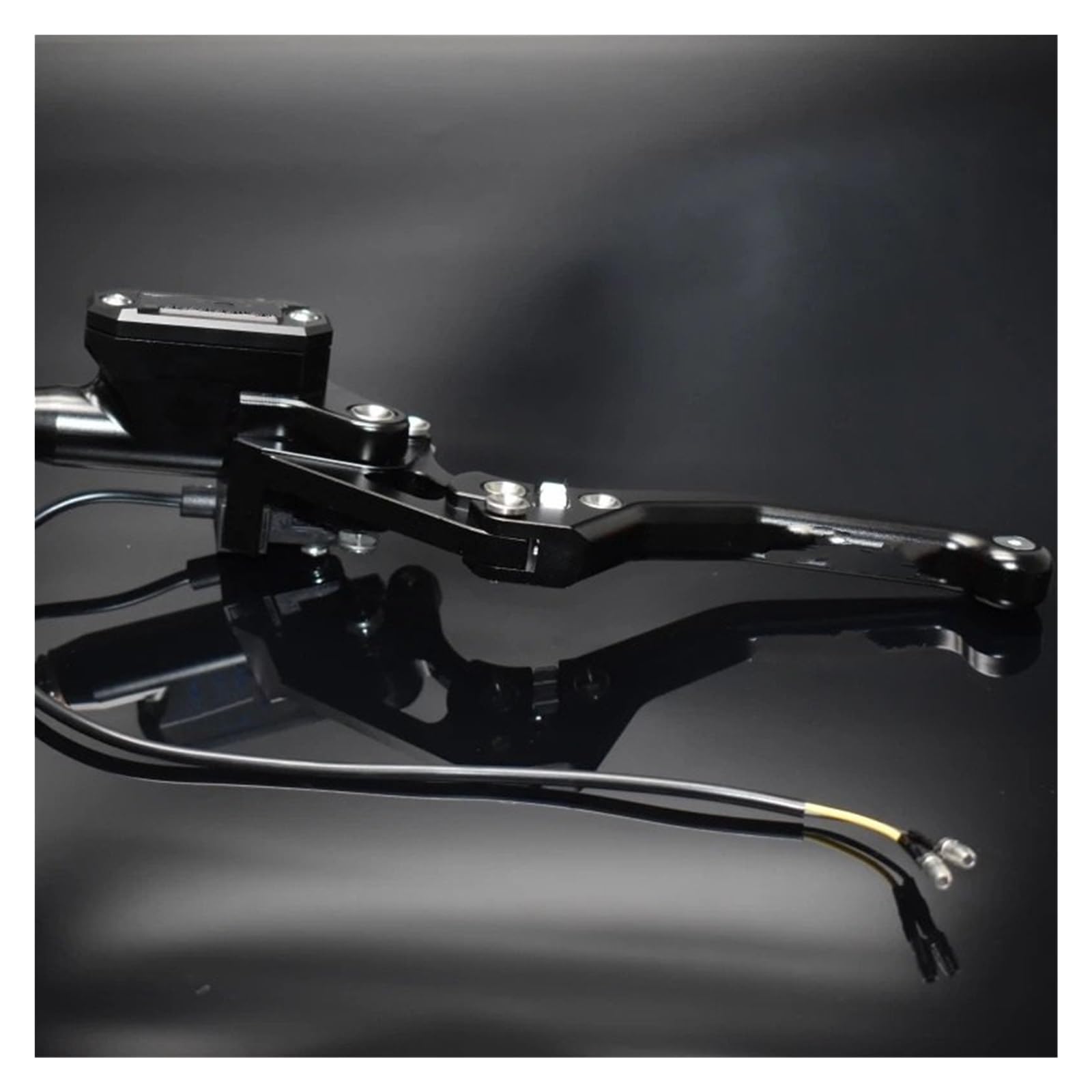 AWEDKKFI Piston Brake Master Cylinder Hydraulic Clutch Fit for Honda Fit for Yamaha Fit for Kawasaki Fit for Suzuki Brake Handle Brake Grips(L Black)