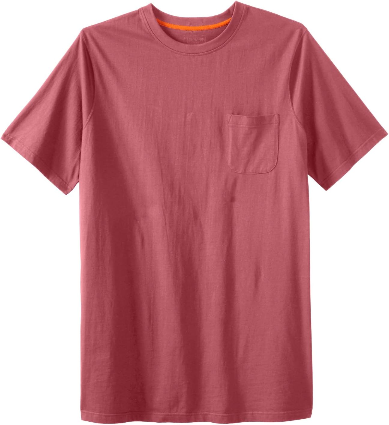 Boulder Creek by Kingsize Men's Big & Tall Heavyweight Longer-Length Pocket Crewneck T-Shirt
