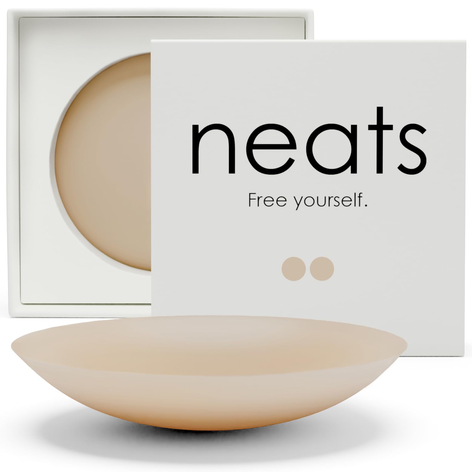 Neats Women's Caramel Nipple Covers For Reusable & Hypoallergenic Silicone Pasties, Adhesive Breast Petals (, 8Cm)