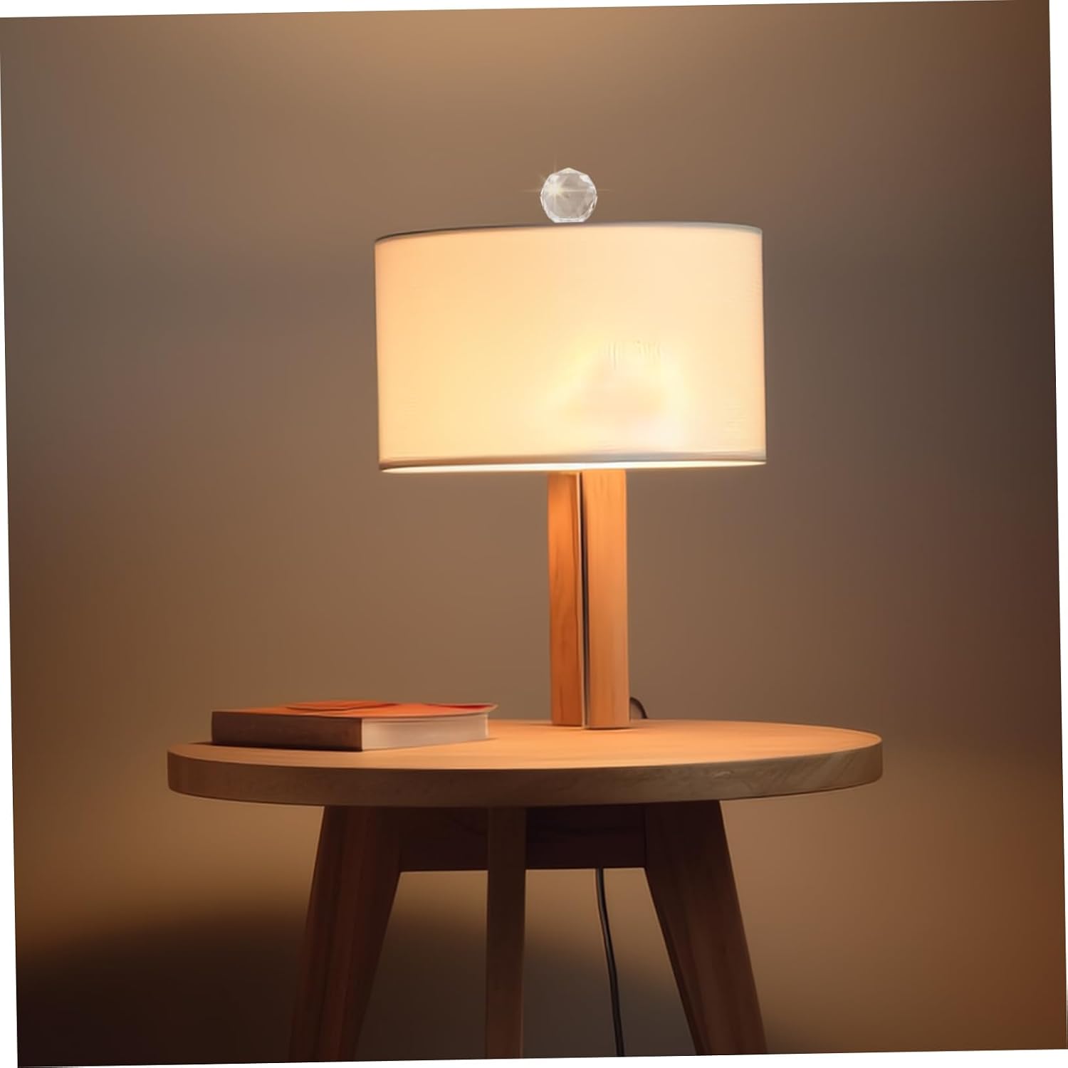 Luxury Crystal Lamp Finials Screw Lamp Knob Home Decor for Living Bedroom Office