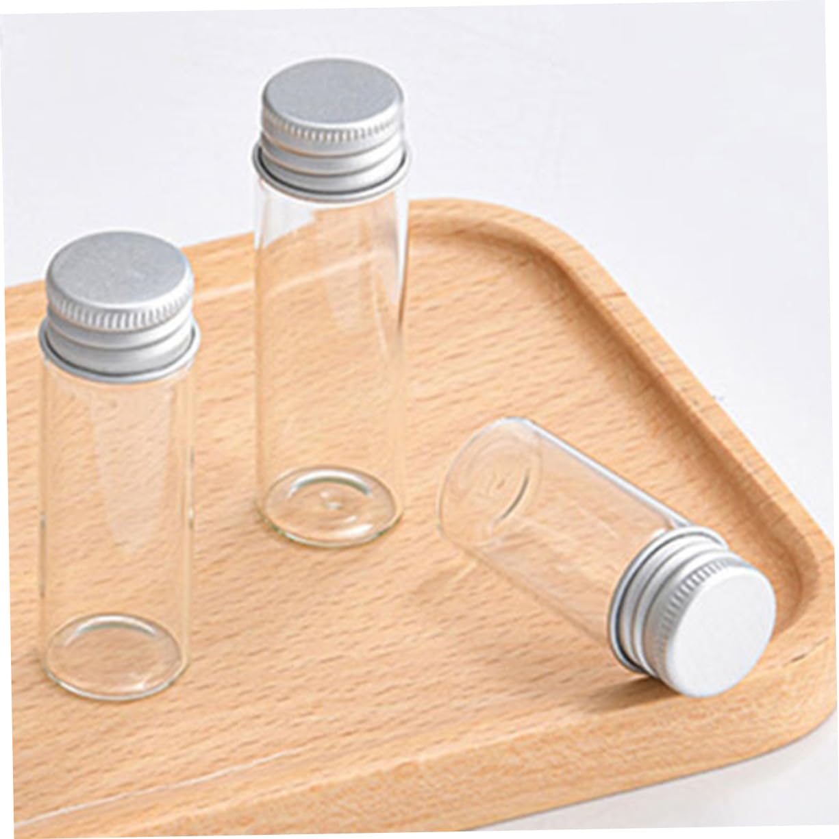 Alipis 30pcs Glass Sample Vials Screw Caps for Essential Oils Crafts and Testing Small Bottles for Storage and Wedding Favors