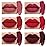 evpct 6Pcs Liquid Matte Lipstick Lipgloss Set for Women Dark Deep Bright Ruby Blood Brick Plum Mauve Rose Red labiales mate 24 horas originale matte larga duracion 24 Hour Lipstick Long Lasting