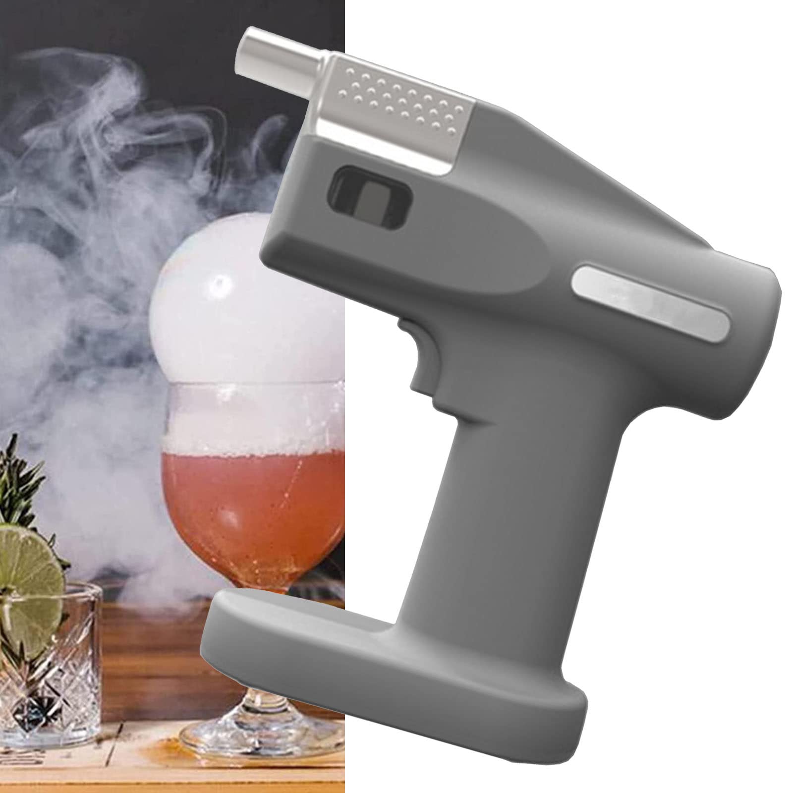MAYKEA Pistola Fumante Palmare Affumicatore Portatile per Alimenti, per Formaggi, Pesce, Bistecca, Carne, Barbecue, Pistola per Infusore di Fumo da Cocktail con Aromi Affumicati Freddi