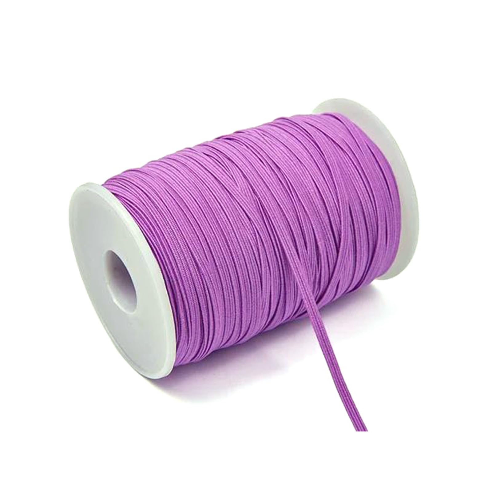 Élastique large pour la couture, 100 mètres d'élastique plat coloré de 3 mm/6 mm for la couture, idéal for vêtements, ceintures et élastiques à cheveux, rouge, 6(Purple Red,3mm)