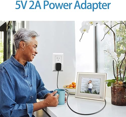 Miniatura 4 de Cable de alimentación para Skylight, HP, Aluratek, BSIMB Smart Digital Picture Frame 5V AC Adaptador Cargador (no para 9V o 12V)