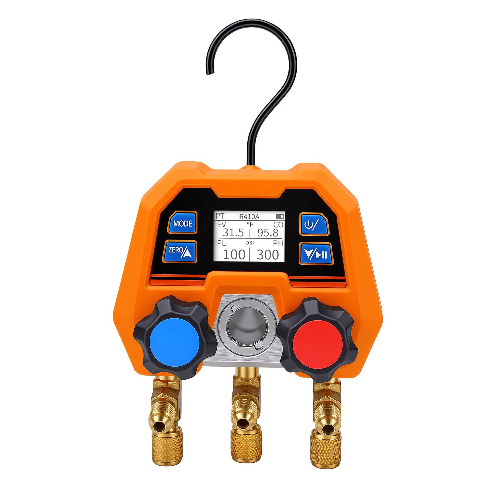 Garosa Cyfrowy Manometr do HVAC, -14 do 800 Psi z dokładnością ±1%