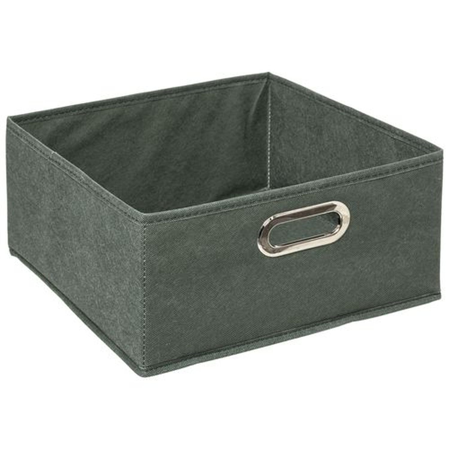 Toilinux.com Zestaw 12 pudełek do przechowywania tkanin szer.31 x h. 15 cm - Khaki zielony