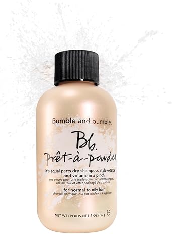 Bumble and bumble. Pr t- -powder Dry Shampoo Powder | Adds Volume, Texture + Absorbs Oil | Non-Aerosol | Wavy + Straight