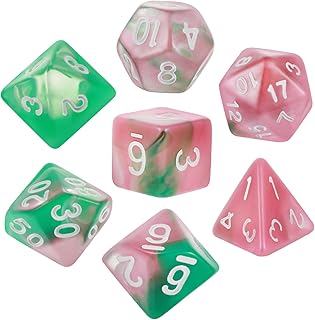 TOYANDONA 7 Pçs Dados Facetados Brinquedos Vintage Conjunto De Cristal Brinquedos De Mesa Dados D6 Dados Multifacetados Dados De Barra Dados Multifacetados Dados Para Jogos De Tabuleiro