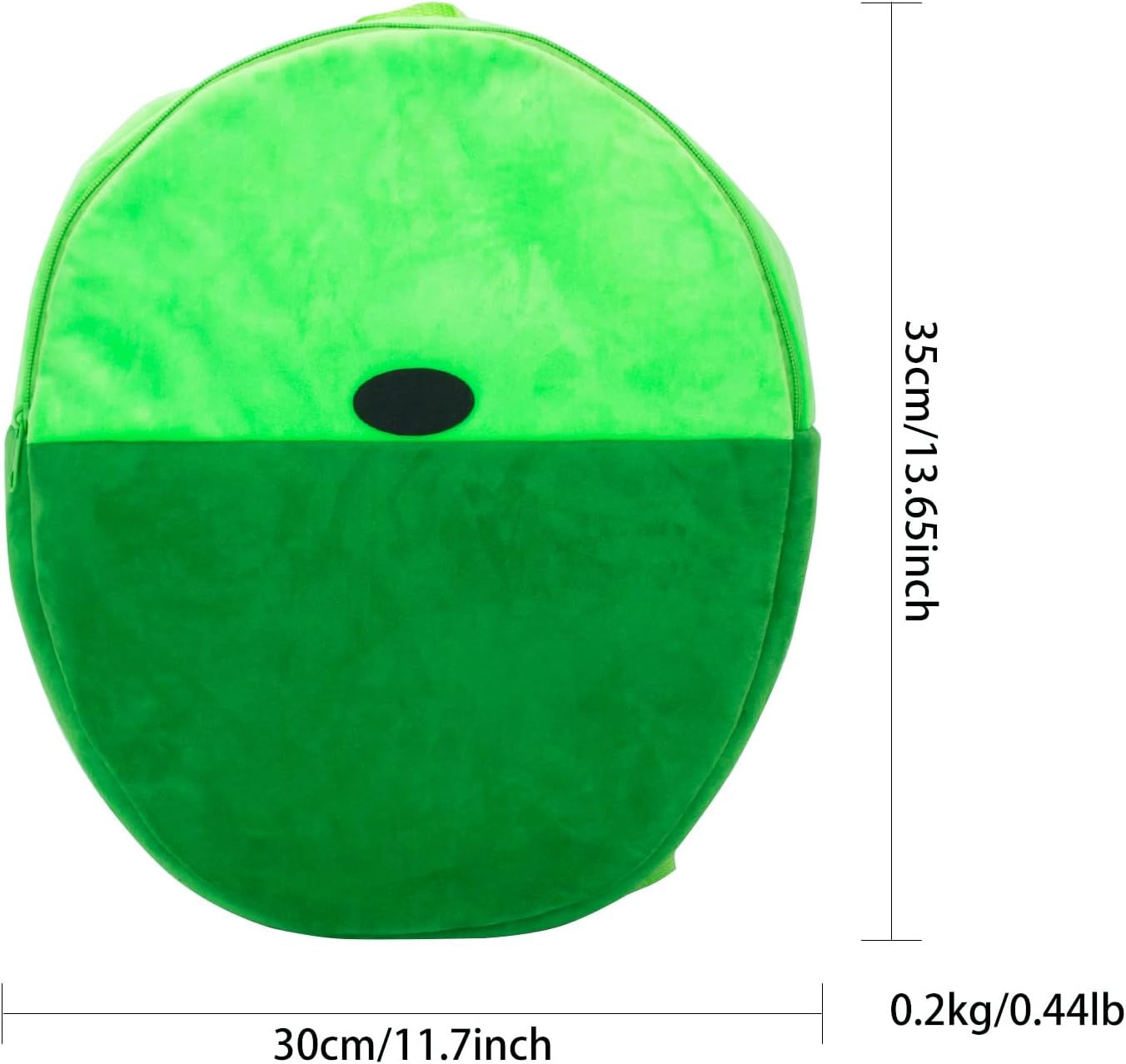 Green Backpack for Anime Costume Prop Lime Green Plush Backpack Cartoon Human's Adventure For Cosplay Holiday Party - Image 5