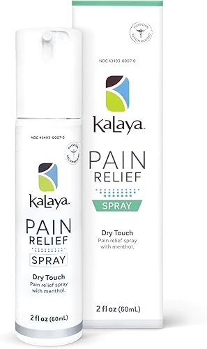 Kalaya Spray para aliviar el dolor, acción rápida, secado rápido, masaje muscular para aliviar el dolor articular y dolor muscular, con eucalipto,