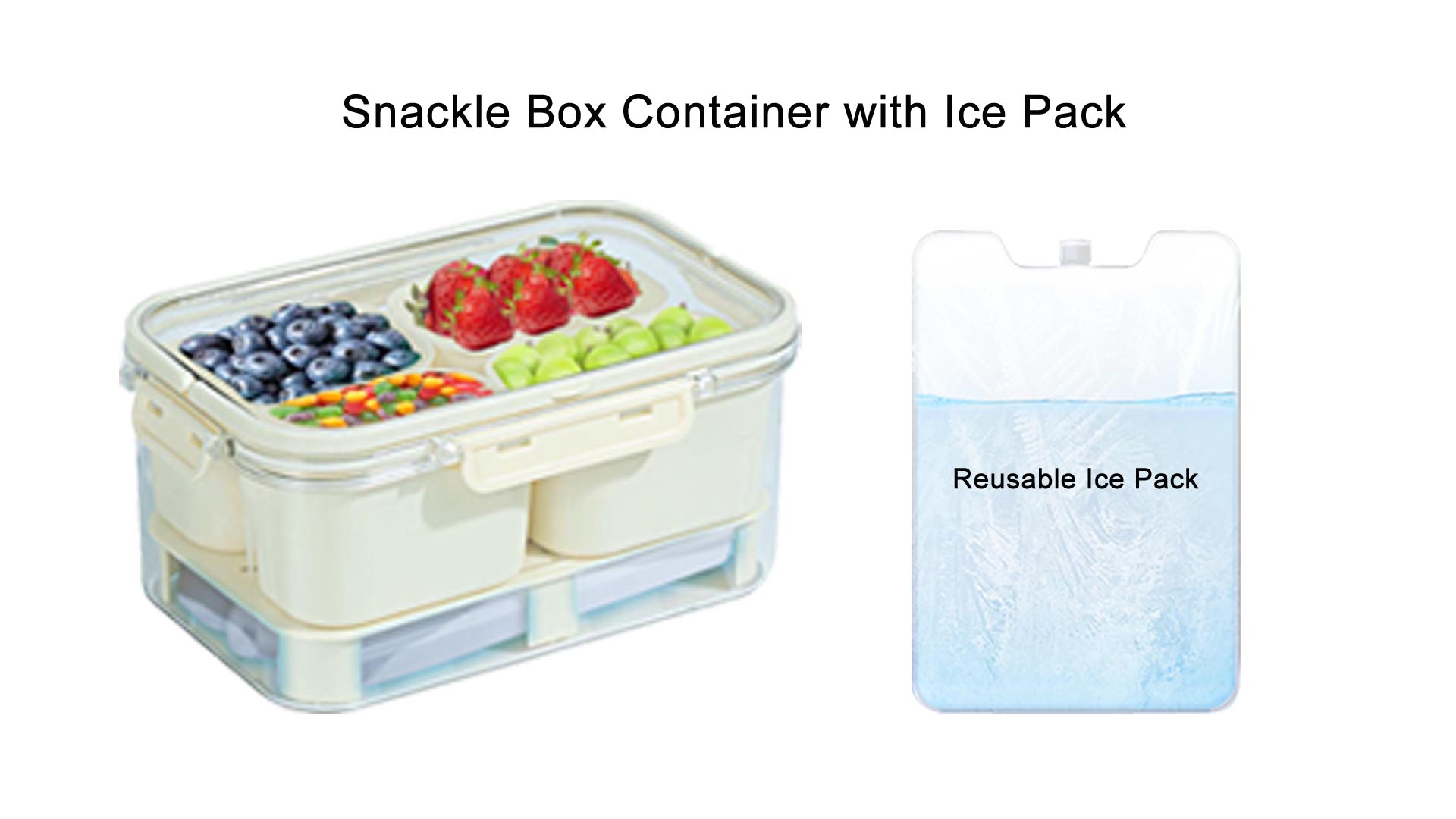 Amazon.com: DMDFAN Portable Snackle Box Container with Ice Pack