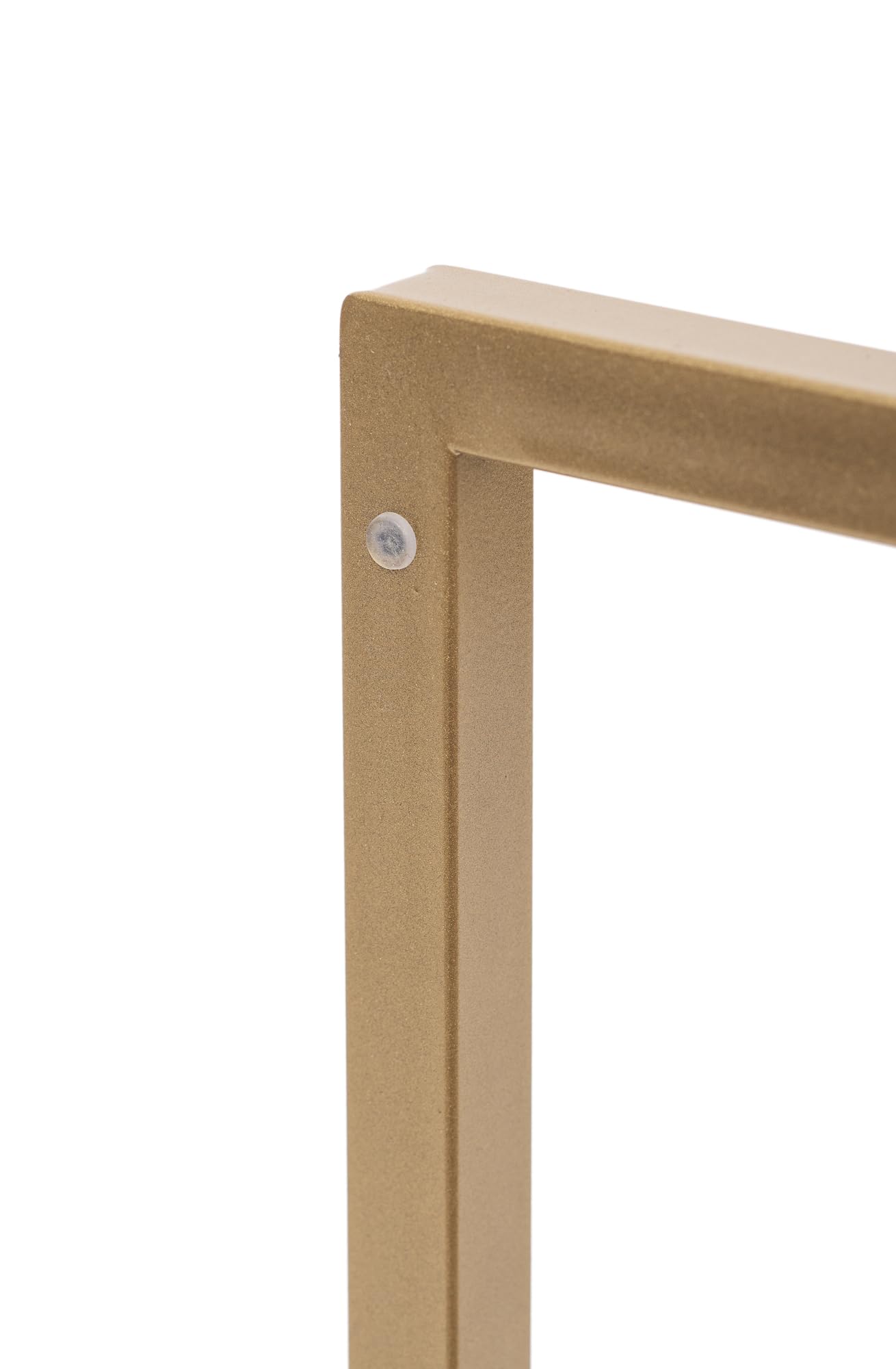 Porte-Papier Toilette sur Pied – Support Papier Toilette sans Perçage avec Espace de Rangement – en Métal Thermolaqué – 23 x 23 x 69 cm – Sono Or