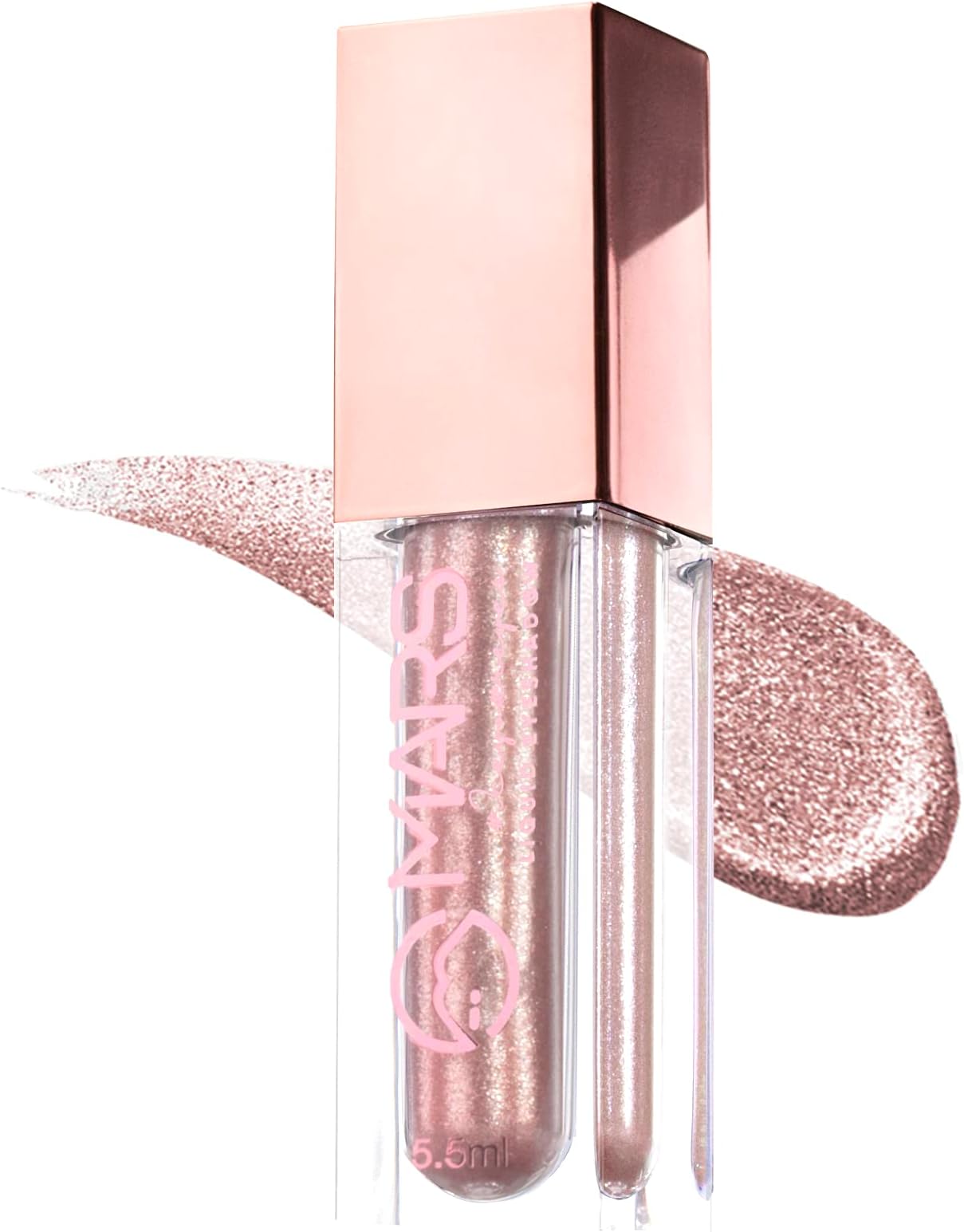 MARS Metallic Liquid Glitter Eyeshadow | Waterproof & Highly Pigmented | Smooth Glide Formula (5.5ml) (Pole Star)