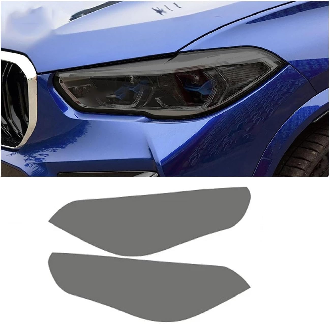 SamLng Car Front Light Film for X5M 2019-2024 Car Headlight Protective Film Car Front Headlamp Protection Film car Lights Film Headlight Anti-Scratch Non-Yellowing Protective Film