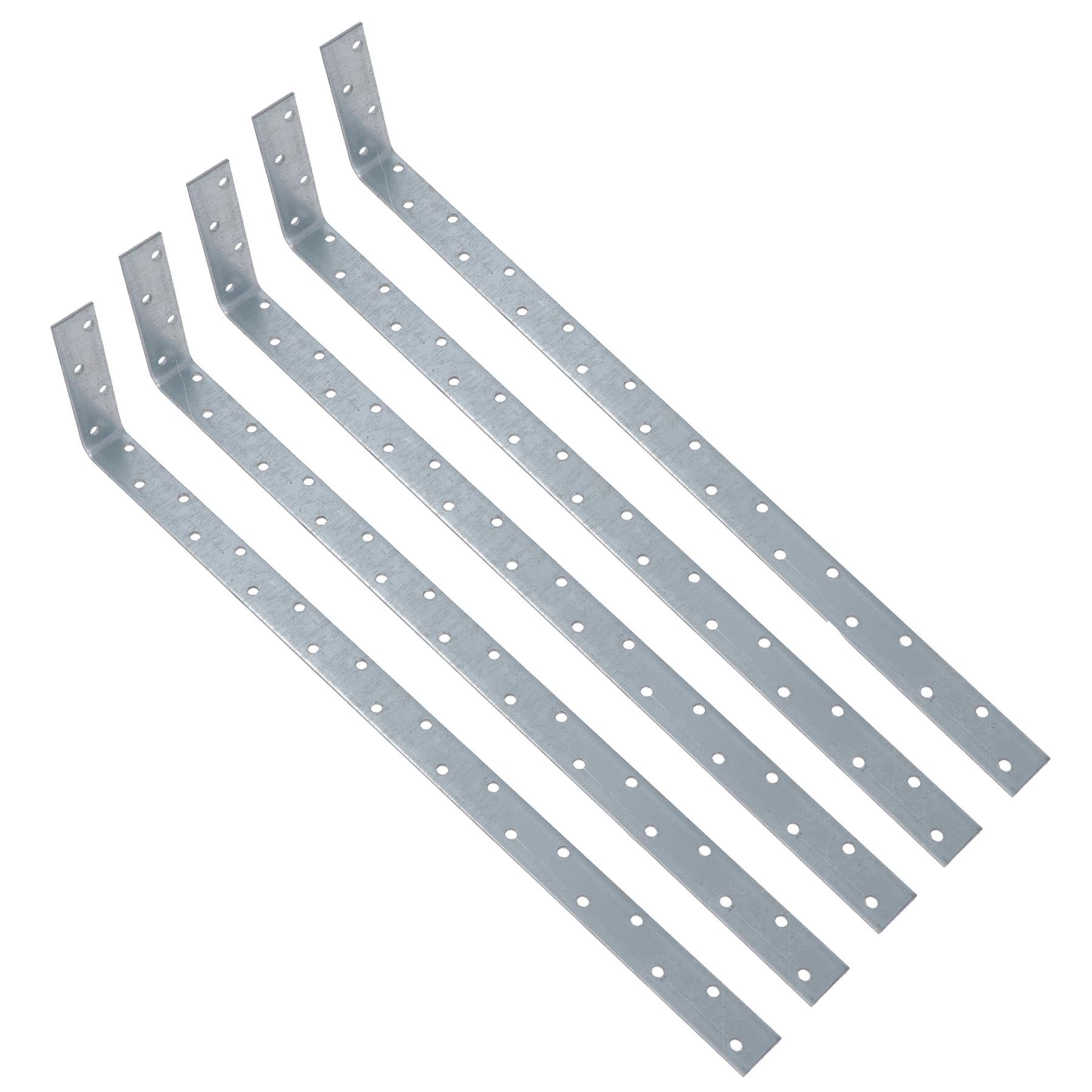 Vertical Light Duty Restraint Strap 600mm Length 100mm Bend Galvanised 5PK