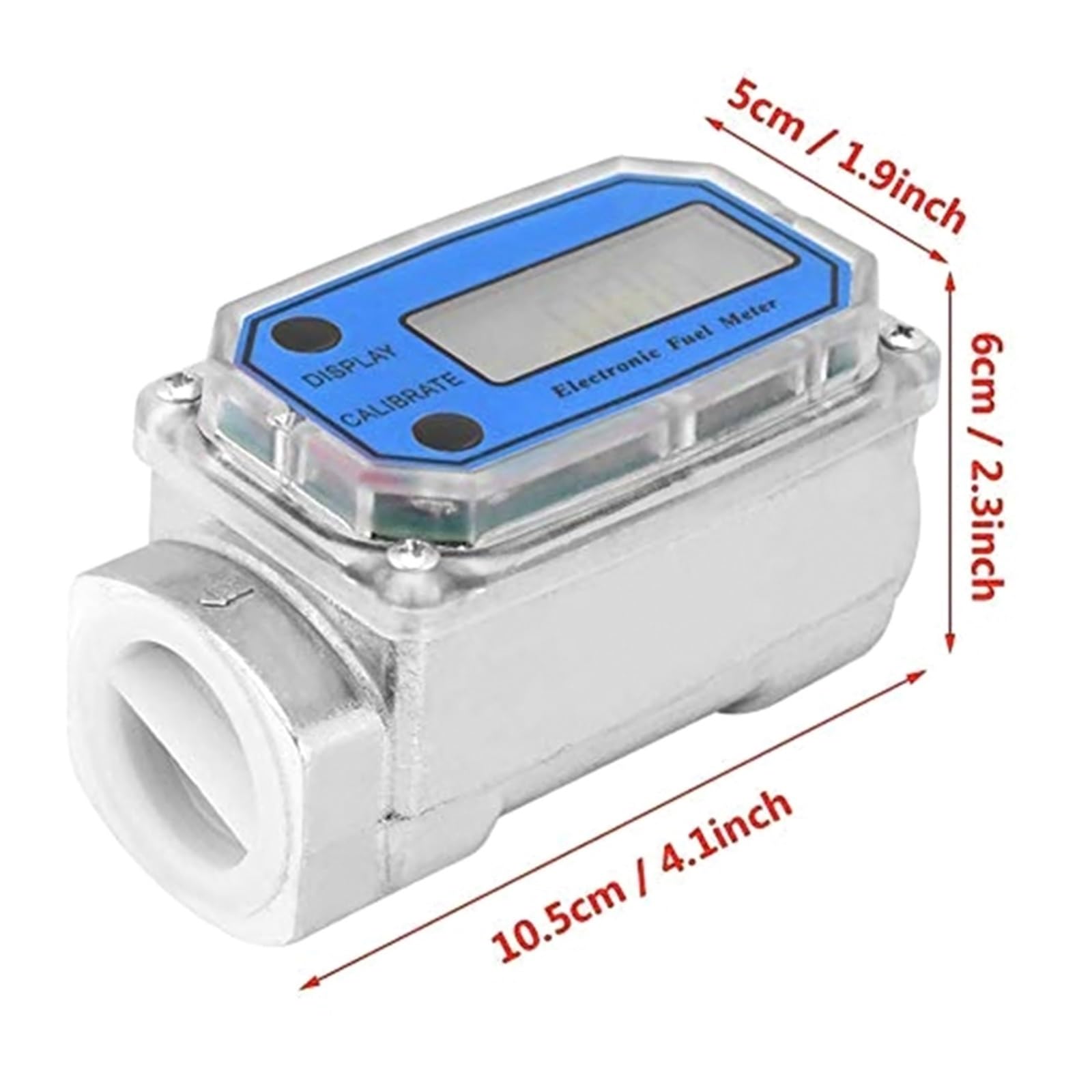 Medidor de caudal de agua, Medidor de flujo de turbina digital de 1 ″, medidor de flujo de combustible de gasóleo, medidor de flujo de bomba, medidor de flujo de combustible, alta precisión for queros
