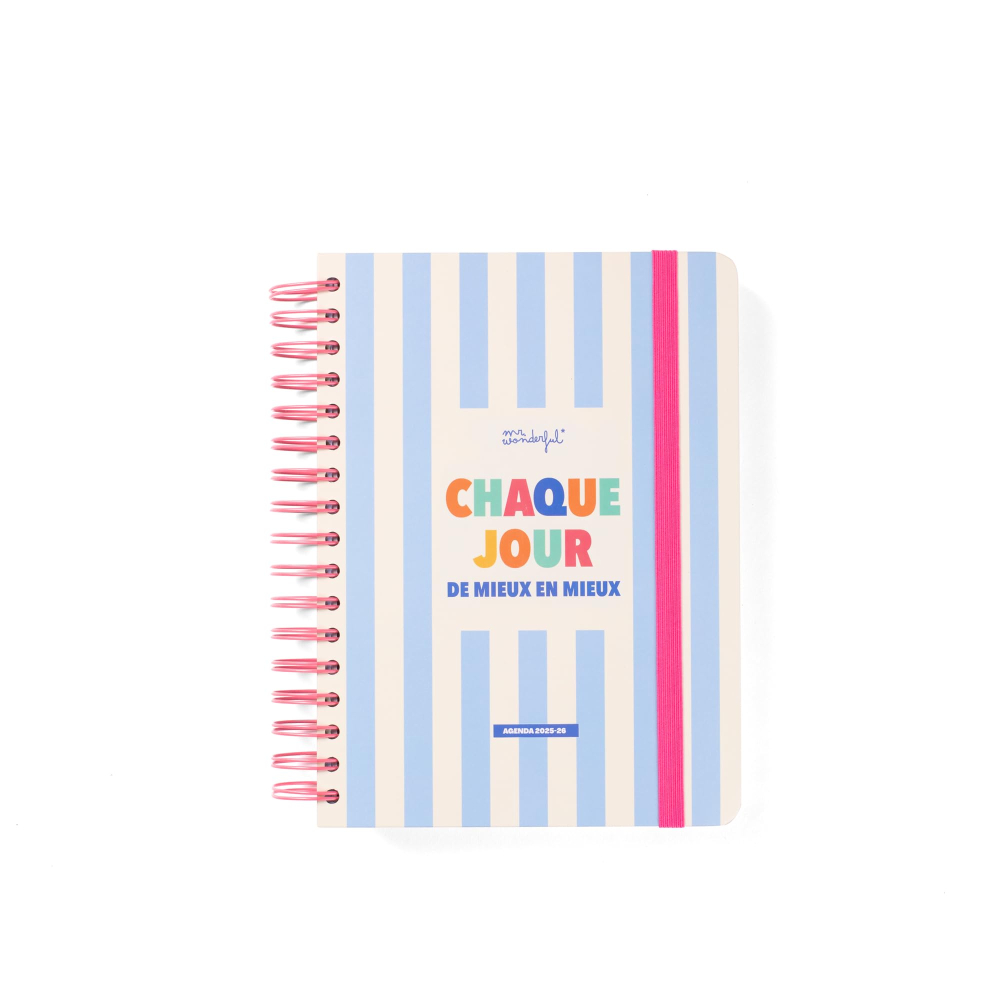 Mr.Wonderful Agenda Office 2025-26 Journalier La vie c'est MAINTENANT
