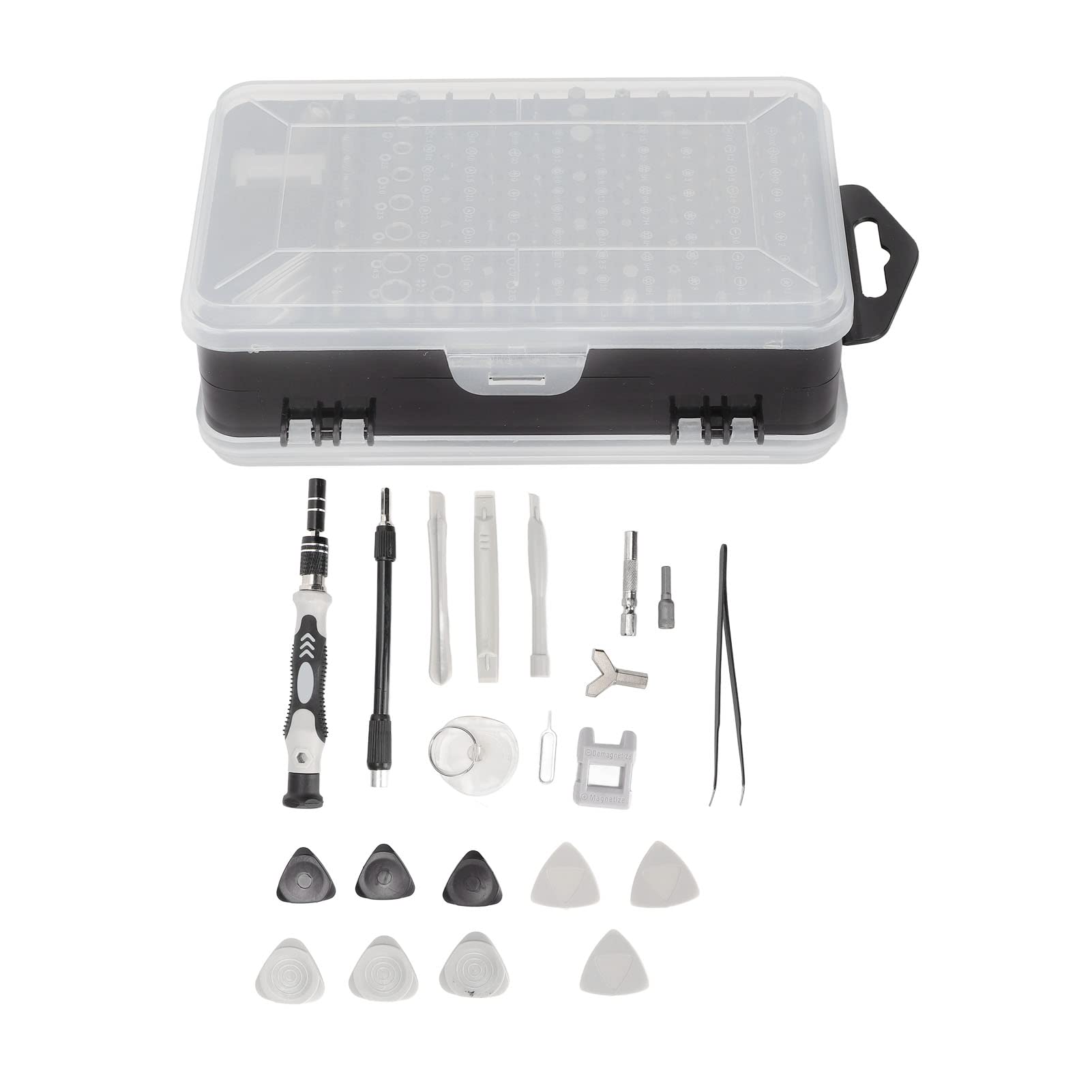 Septpenta 138 Teiliges Mini Schraubendreher Set, Vielseitig Einsetzbar, Praktischer, Flexibler, Magnetisches Design, Schrauben Fallen Nicht Ab, Ergonomisches Design für Die Gerätewartung