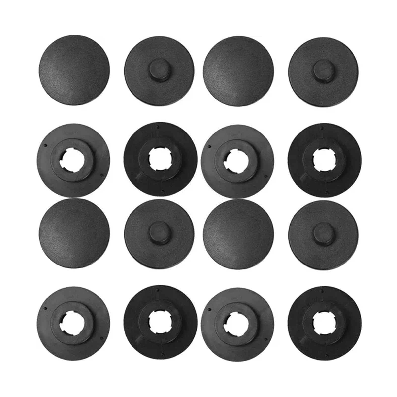 KXFVYNE Car Floor Mat Anti-Skid Fixer Grips Layer Fixed Clips Fixing Clamps Buckle Accessories Tools(16pcs(4set))