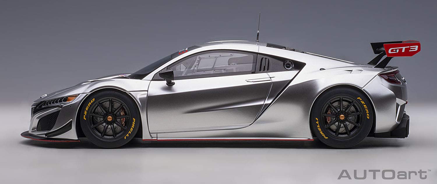 Amazon | AUTOart 1/18 ホンダ NSX GT3 2018 ハイパー・シルバー 完成