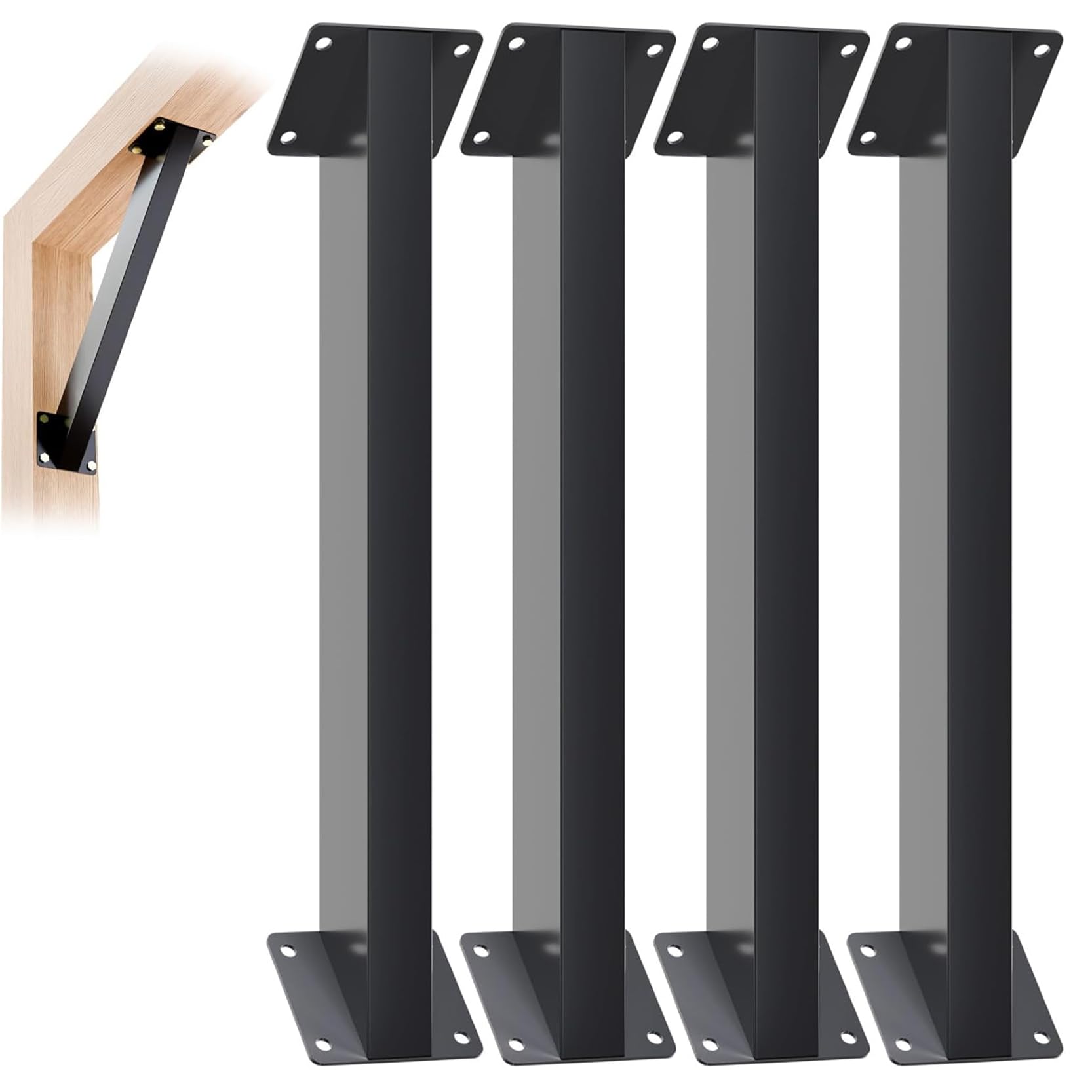 GOUZIBHD 45 Degree Angle Support Bracket, Pergola Kit Heavy Duty Connector Brace Bracket Kit, 45 Degree Corner Brace for Elevated Pergolas Terraces Pergolas Huts