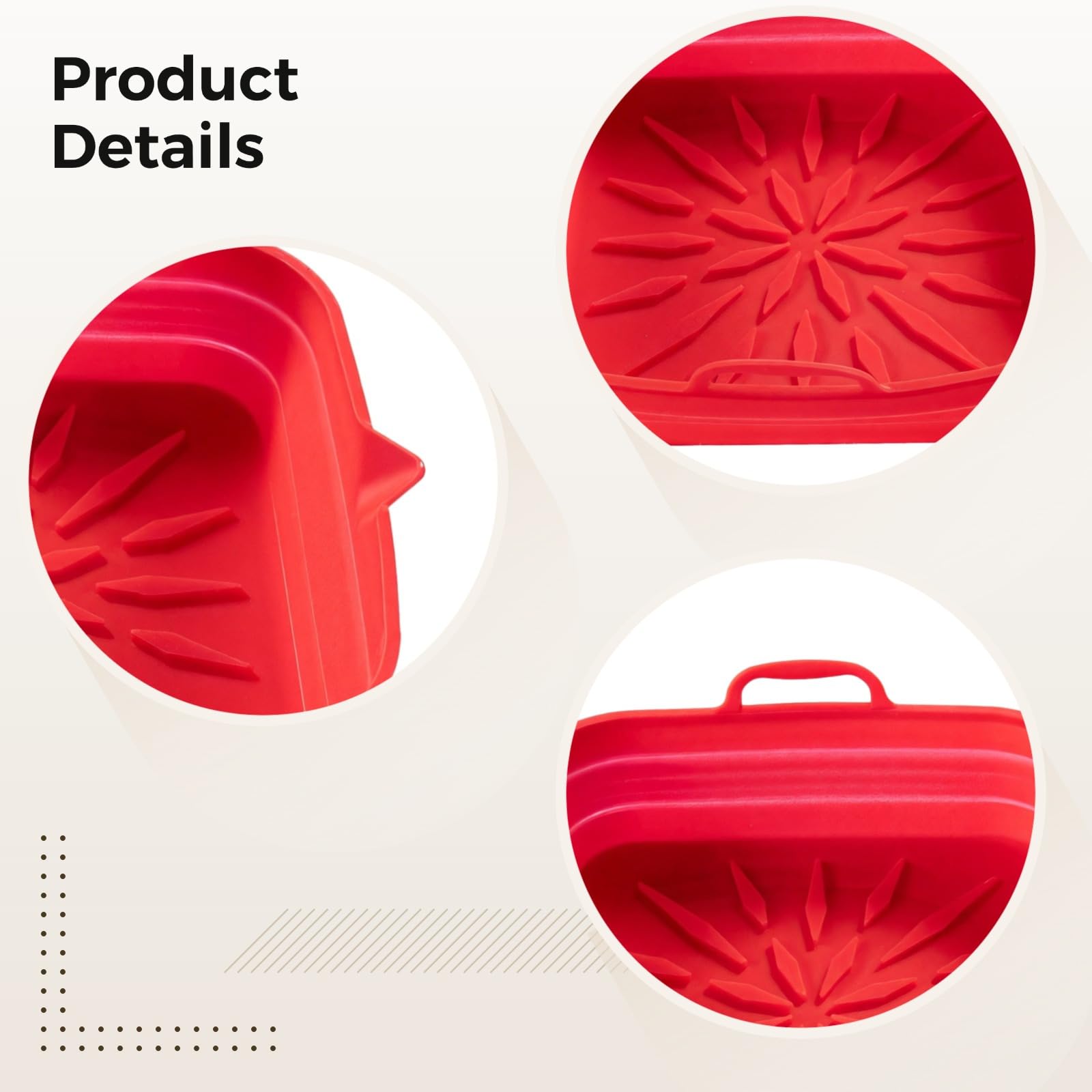Fodere per friggitrice ad aria in silicone, confezione da 2 vassoi quadrati antiaderenti, resistenti al calore, in silicone alimentare per friggitrici e forni