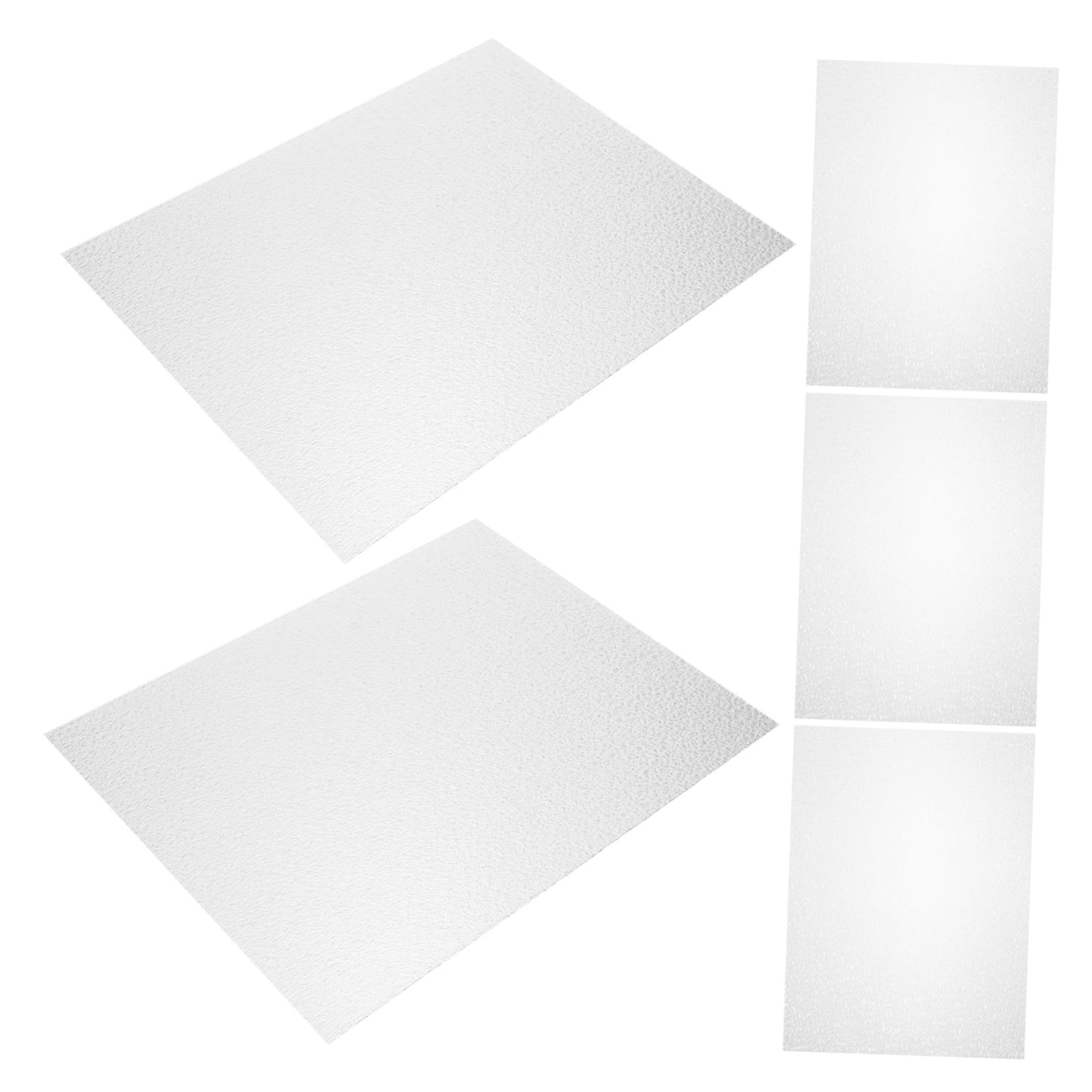 BESPORTBLE 5 Sheets Plastic Water Ripple Decor for Sand Table Model Handmade Decoration, Easy Installation, Decorative Artificial River Stream Basing, White Colour for DIY River Stream