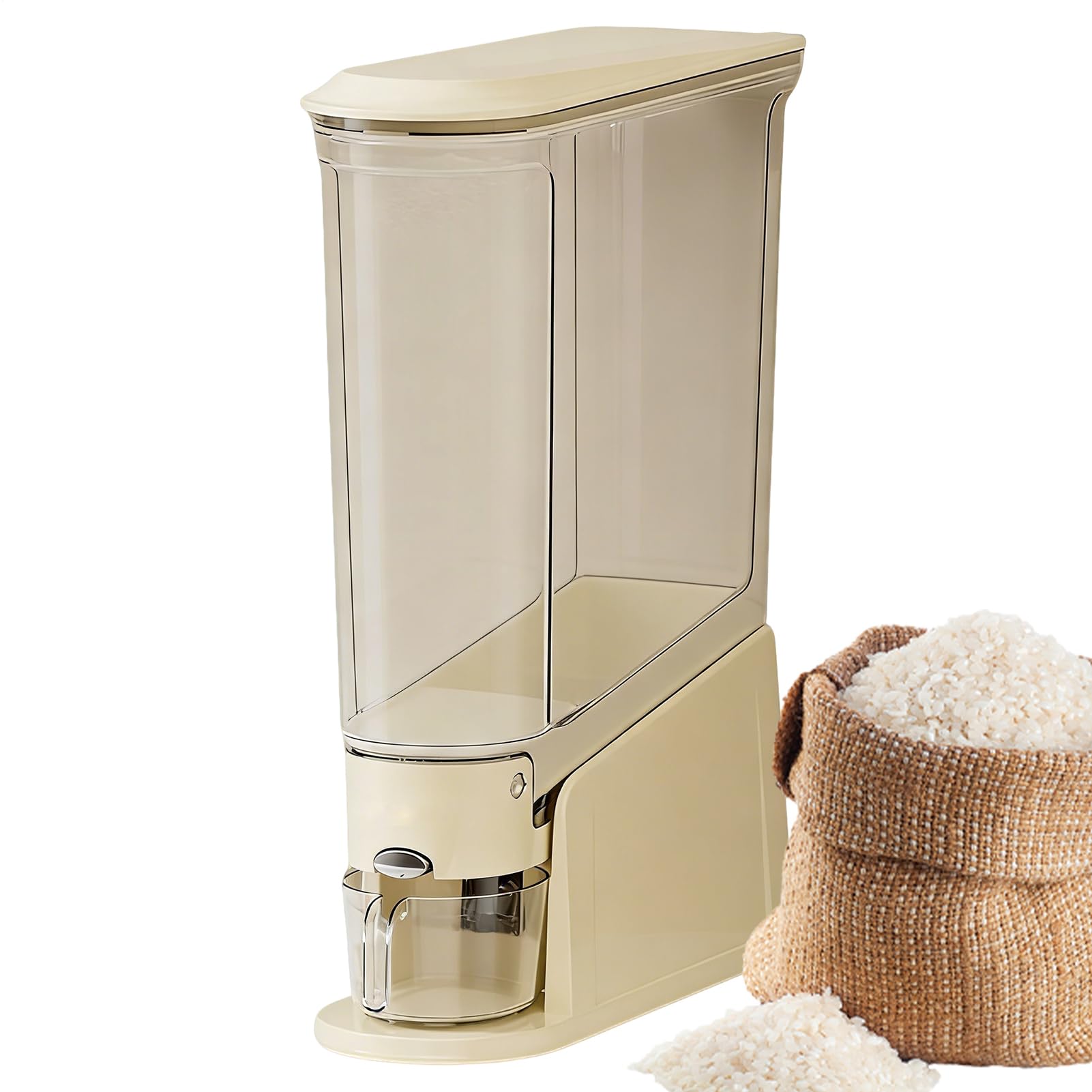 Contenitore per Riso Antipolvere Trasparente | Grandi Contenitori per Conservare Cereali e Alimenti Secchi Per Grano, Cibi Secchi, Farina, Conservazione Cereali, Cucina,