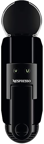 Vista 4 de Nespresso Mini cafetera de DeLonghi con espumador de leche Aeroccino, color negro piano