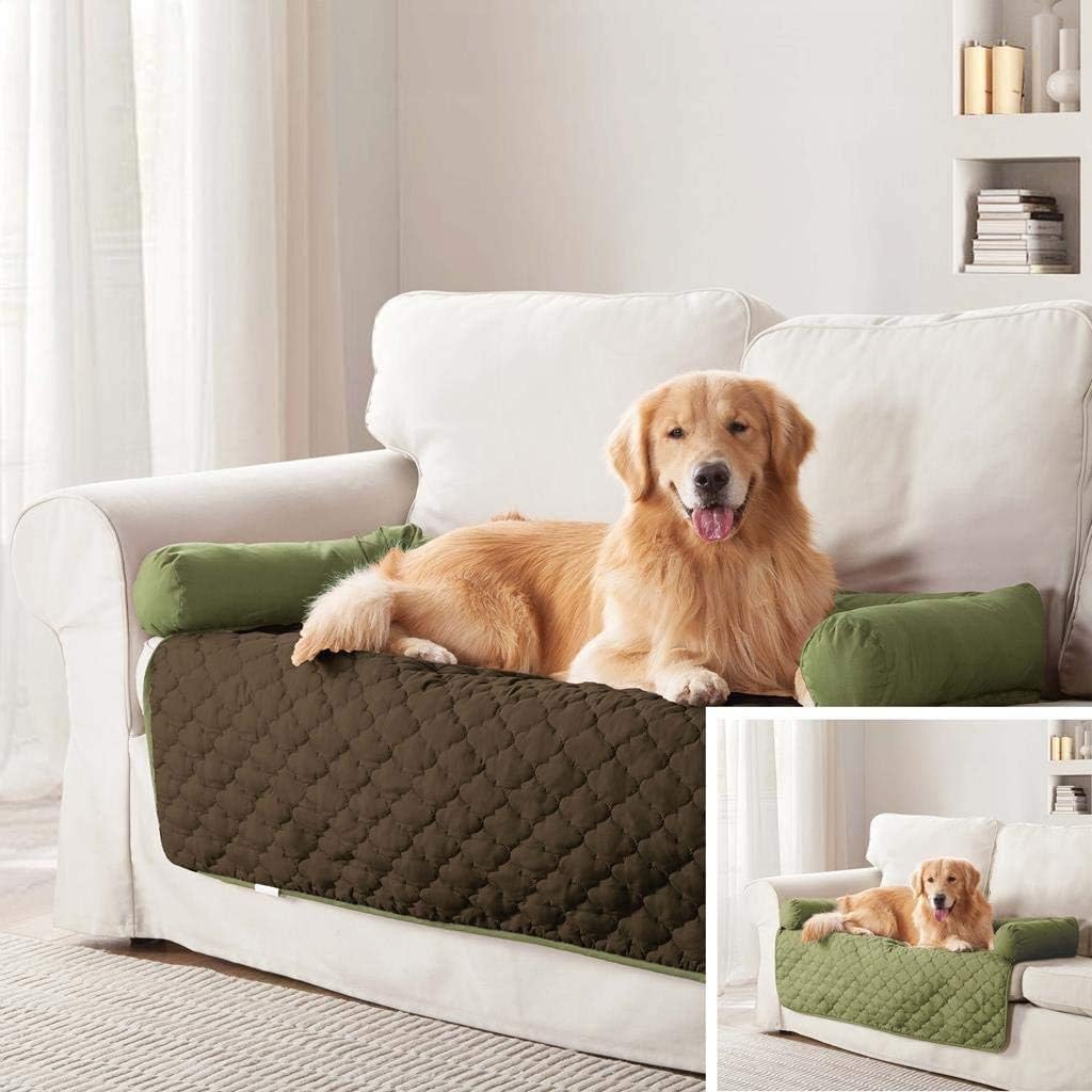 Pet Furniture Cover - Sofa Couch Cover Two-Tone Reversible Water-Resistant Living Room Furniture Cover Protector Pet Bed for Dogs and…