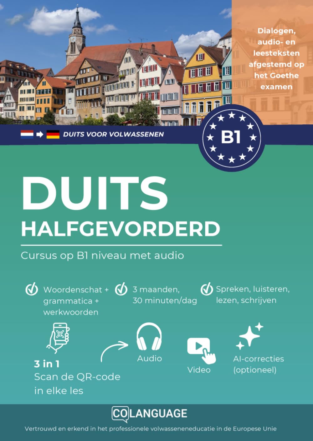 Duits B1 halfgevorderd. Cursus op B1-niveau met audio: Duits B1 leren met dialogen, grammatica, audio en vocabulaire. Ideaal voor zelfstudie of les in ... 3 (Duits leren voor volwassenen)
