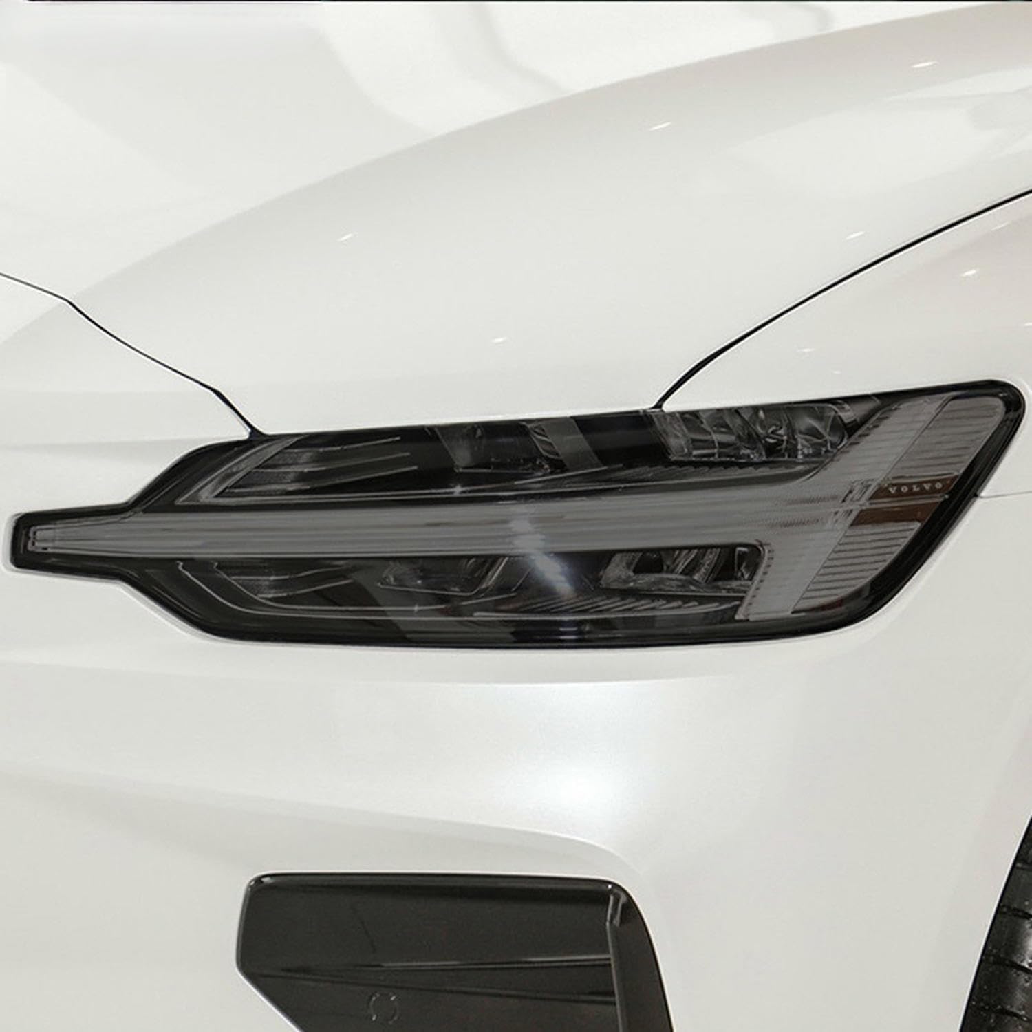 Samlng Transparent Car Front Light Film For Volvo Xc90 Xc60 Xc40 S60 S90 V60 V90 Car Headlight Protective Film Smoke Black Tpu Sticker
