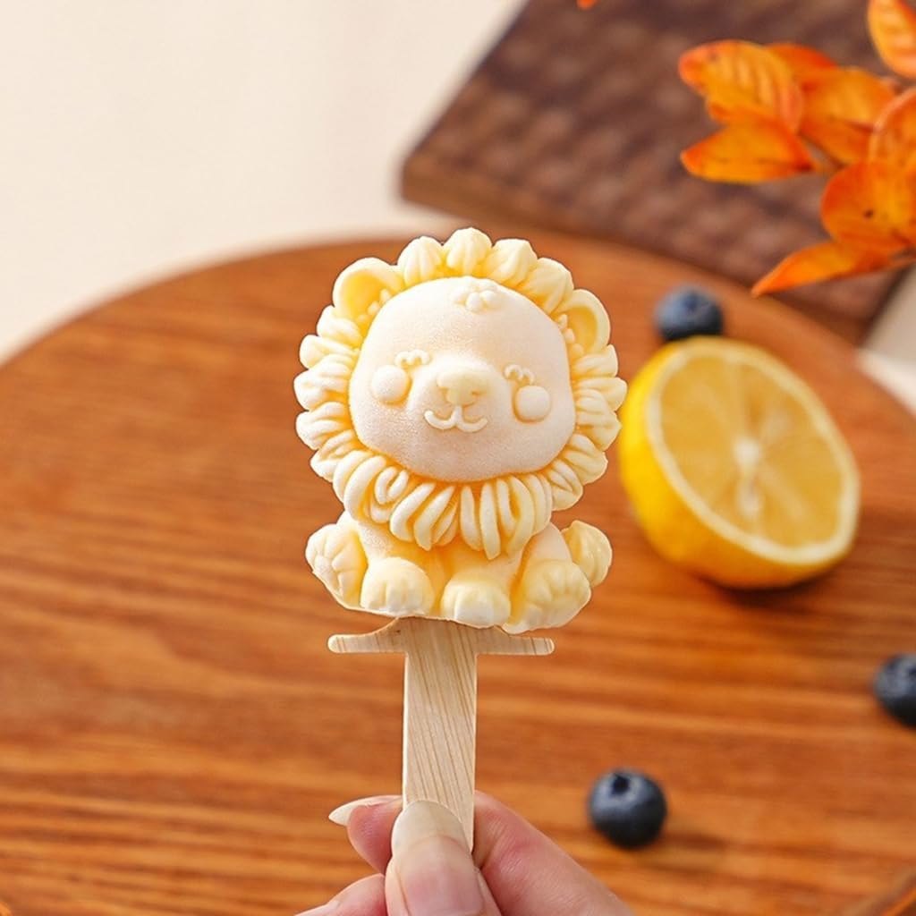 Traditional Chinese Pattern Popsicles Molds Detailed 3D Silicone Popsicles Crafting Molds Chinese Aesthetics for Sweet