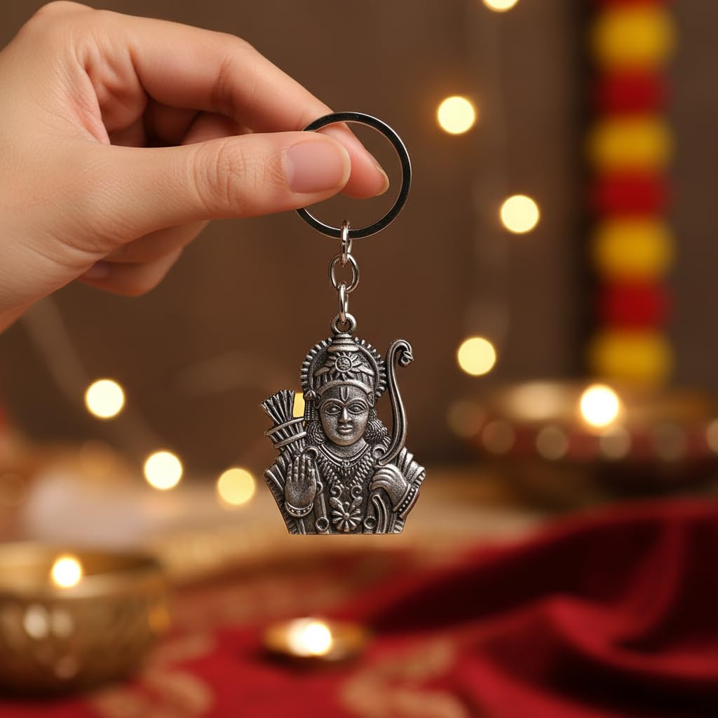 Lord Shree Ram Religious Decorative Keychain for Men and Women-image-8