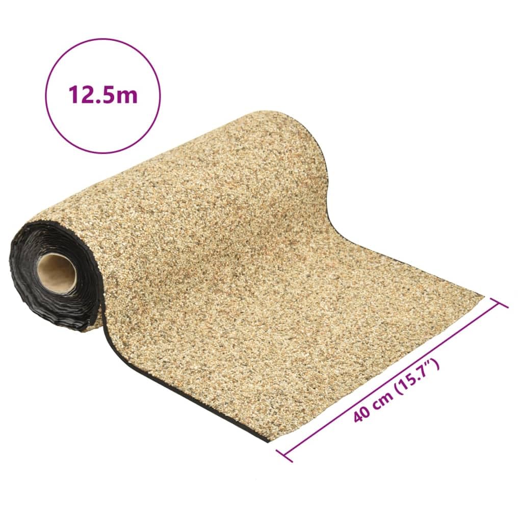 Pellicola di pietra naturale sabbia 1250 x 40 cm per laghetto e bordo del laghetto