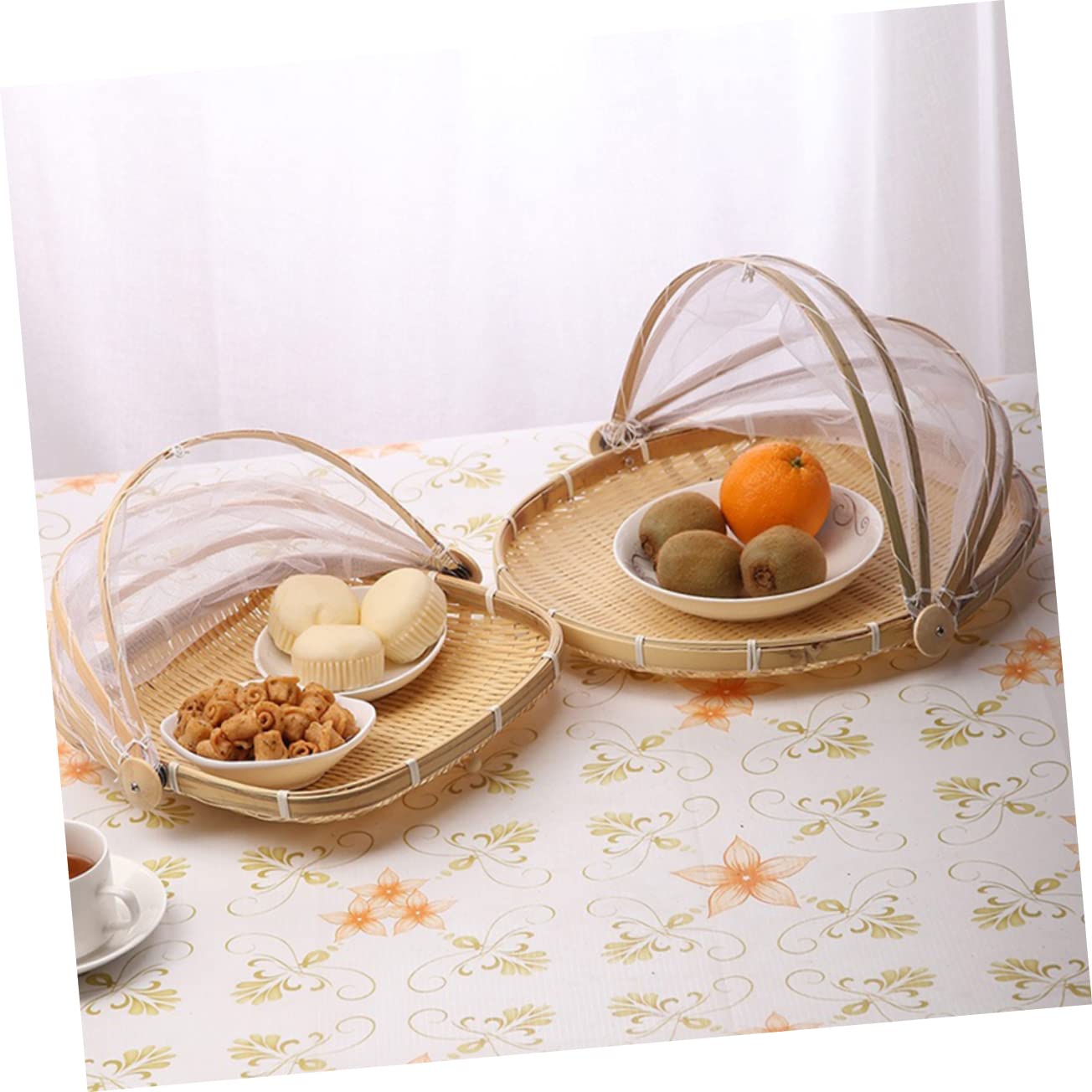 COLLBATH Gauze Basket Fruit Storage Basket Decorative Storage Baskets Vegetable Mesh Cover Vegetable Storage Basket Food Tent Storage Basket Food Serving Tent Basket Veggie Tray Net