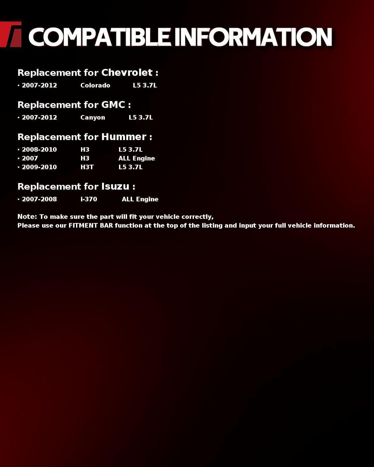 Torchbeam Head Gasket Set with Head Bolts HS26390PT ES71334 Fit for Canyon 2007-2012,Colorado 2007-2012,H3 2007-2010,H3T 2009-2010,i-370 2007-2008, Engine Cylinder Head Gasket Kit