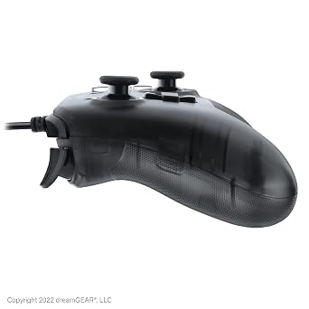 dreamGEAR Shadow Wired Pro Controller for Nintendo Switch: Ergonomic Grips and Glow Effect, Multi-Button Turbo, 10FT USB-A Cable/Switch OLED