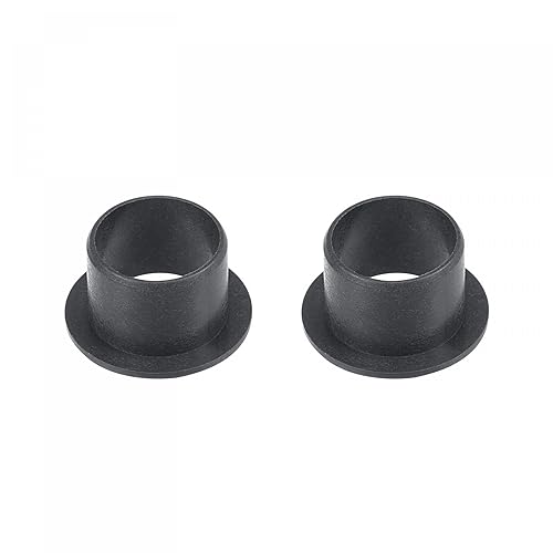 Miniatura 61 de uxcell Rodamientos de manga con bridas 0.394 in Diámetro 0.472 in OD 0.236 in Longitud POM Envueltos Bujes sin aceite Negro 2pcs