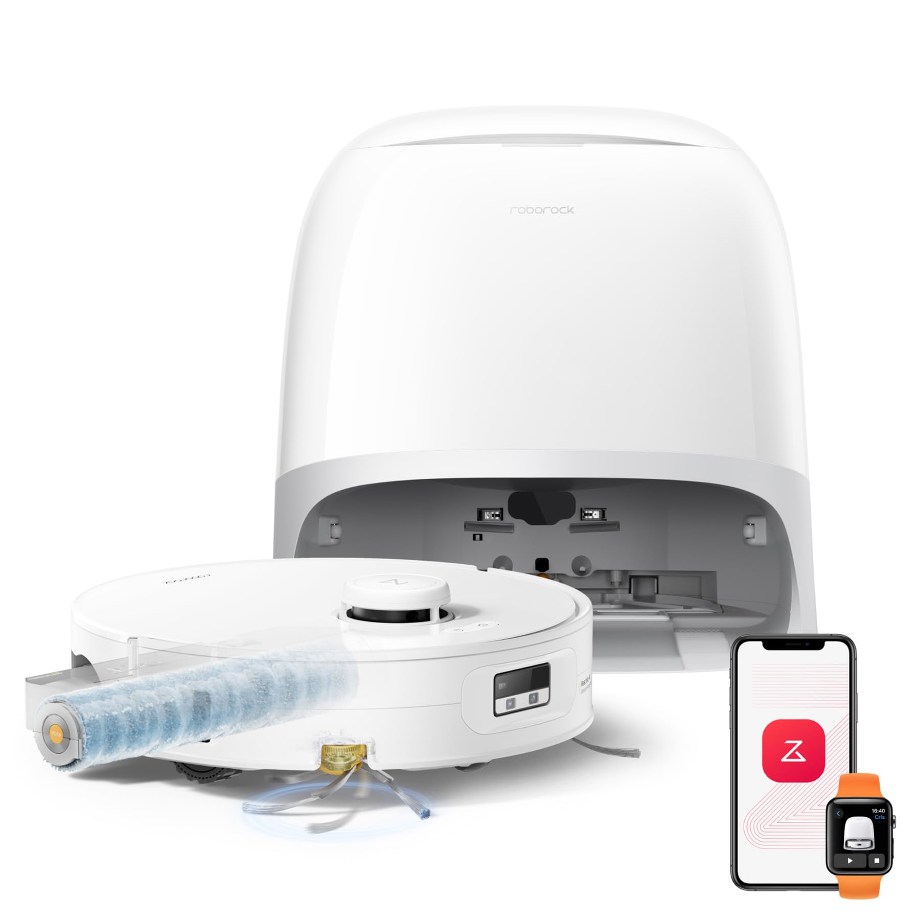 roborock Qrevo Curv 2 Flow Robot Vacuum and Mop, SpiraFlow Real