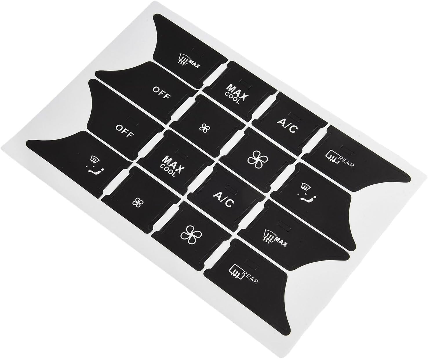 Button Repair Sticker Set For C E SLK Class, AC Door Radio Window Steering Controls, for Models W204 S204 C204 R172 W218 W212 C207 A207