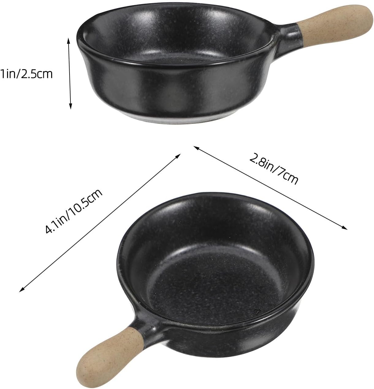Ceramic Dipping Bowl with Handle for Sauces, Small Side Dish Plate with Elegant Japanese Design, Easy to Clean, for Sushi, Bbq, Restaurants, and Family Gatherings
