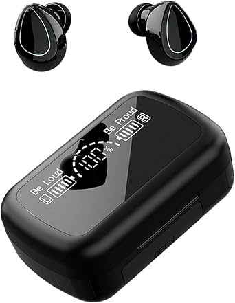 2024 Version True Wireless Bluetooth Earbuds with Charging Case Compatible with Apple & Android, Dual Connect, Built-in Microphone, Stereo Sound in-Ear Bluetooth Headphones Headset - Model 8