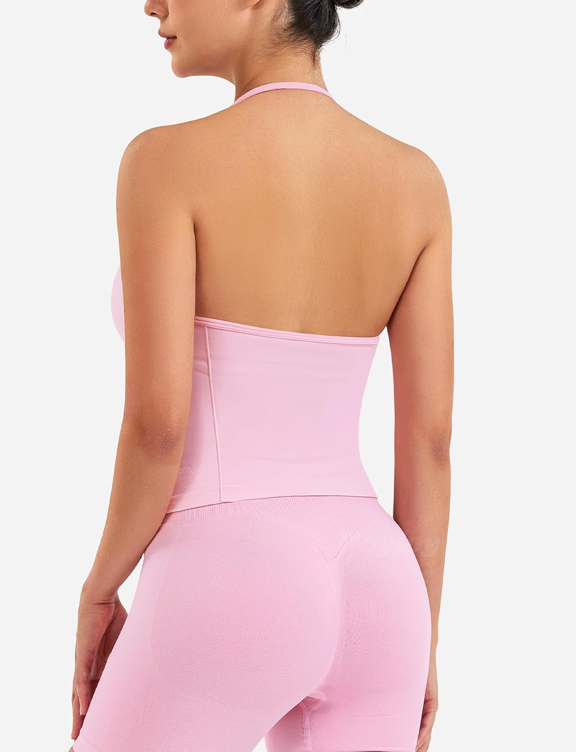 VOYJOY Impact Longline Strappy Top Workout Tank Tops for Women Impact Gym Sports Bra Camis - Image 2