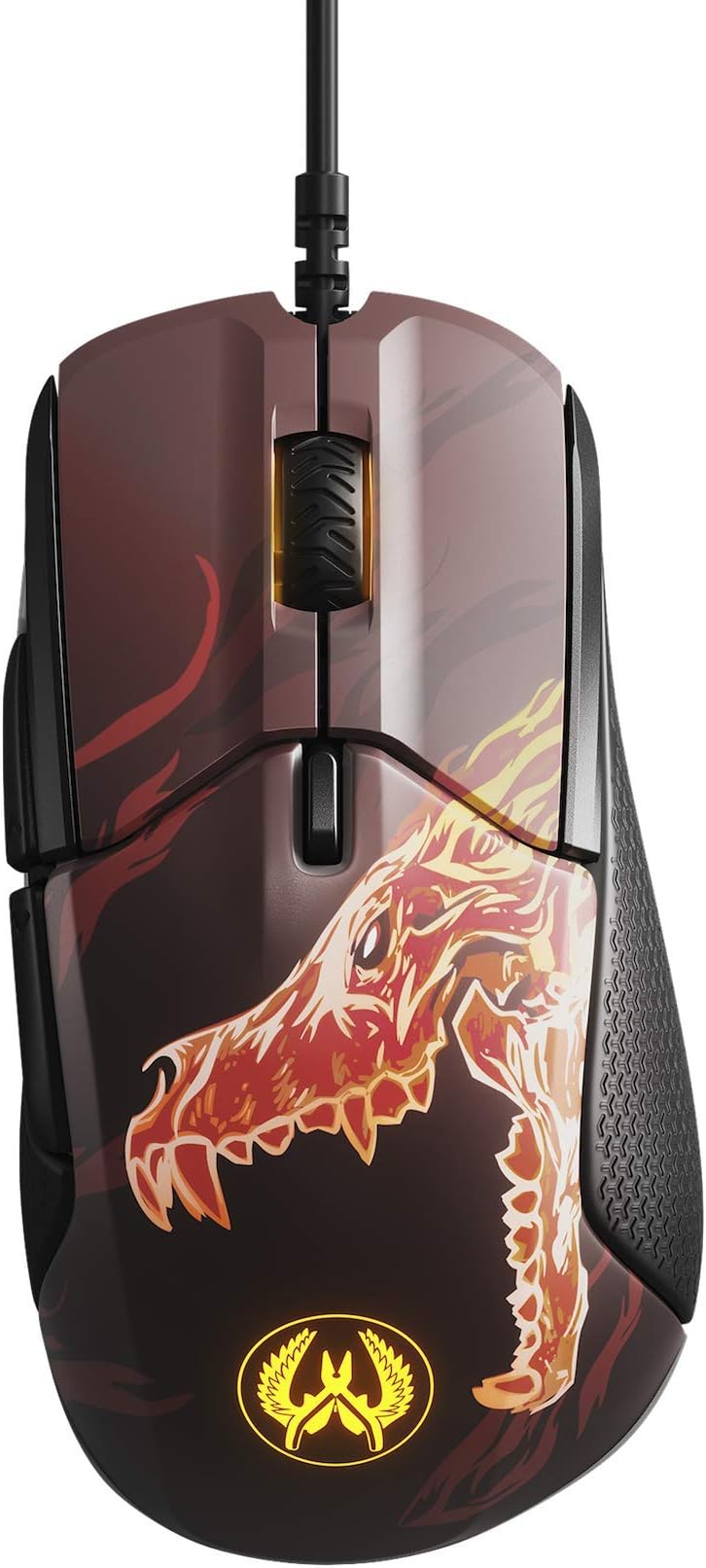 SteelSeries Rival 310 CS: GO Howl Edition Gaming Mouse - 12, 000 CPI TrueMove3 Optical Sensor - Split-Trigger Buttons - RGB Lighting | 62434 (Electronic Games)