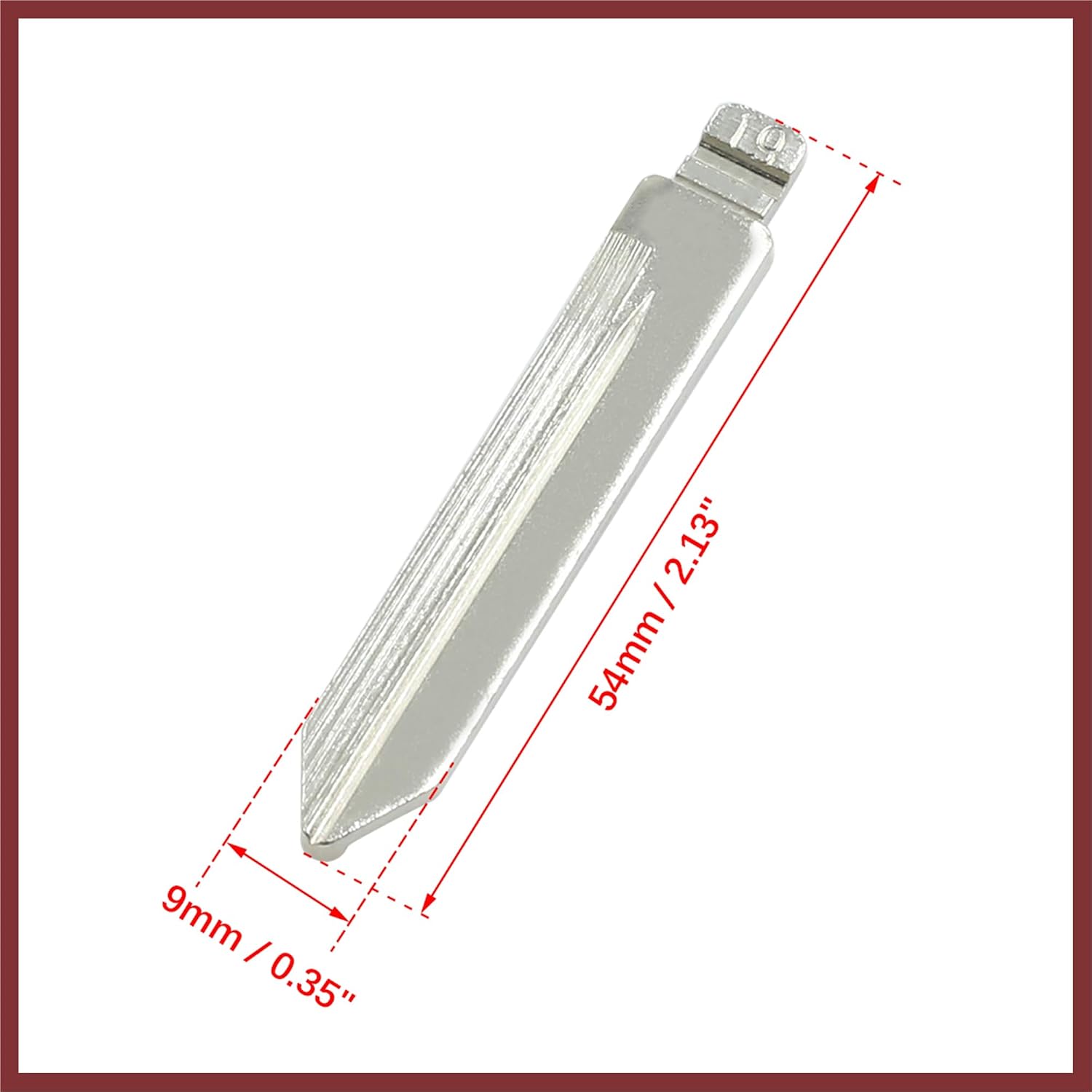 2pcs Metal Car Flip Remote Folding Key Blank Blade Replacement for Ford for Mercury Replace Parts image 2