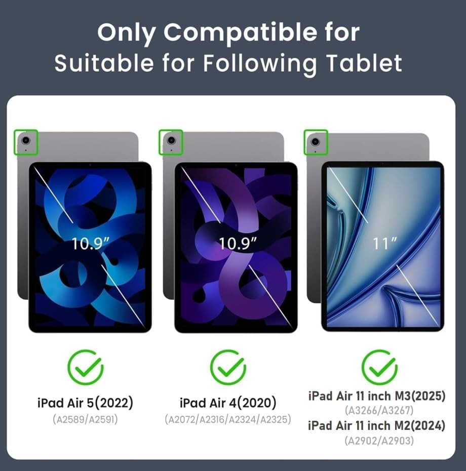 Miniatura 2 de ZtotopCase Funda para iPad de 10,8 pulgadas 2020, protector de pantalla integrado, doble capa a prueba de golpes, funda protectora completa con